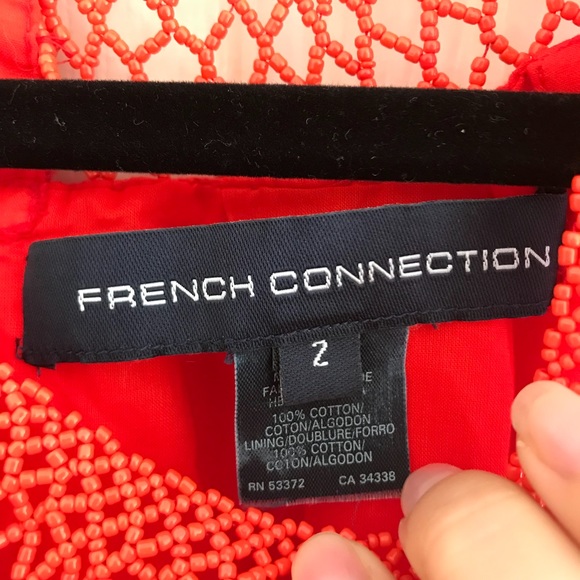 French Connection Beaded Red Dress - Picture 4 of 7